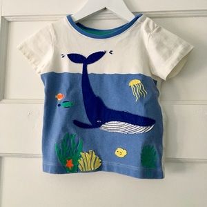 Boden Short Sleeve Appliqué T-Shirt